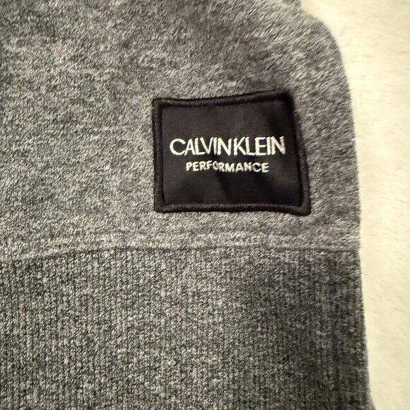 Calvin Klein Performance Crop Pullover Sweatshirt Cowl Neck Womens Small Grey - Picture 6 of 11